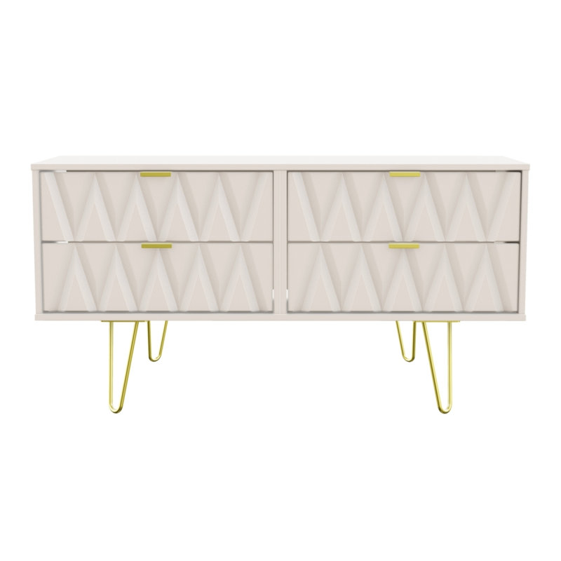 Fully Assembled Peachland TV Stand for TVs up to 48", Cream