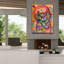 «Headphones Kitten» par Dean Russo, art mural sur toile-101649025
