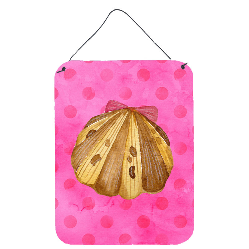 Décoration murale polkadot suspendue sea shell prints, Rose
