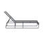 167cm Long Reclining Single Chaise