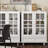 Modern Wooden Storage Sideboard Cupboard, Buffet Cabinet with Double Glass Doors and Drawer-209639432