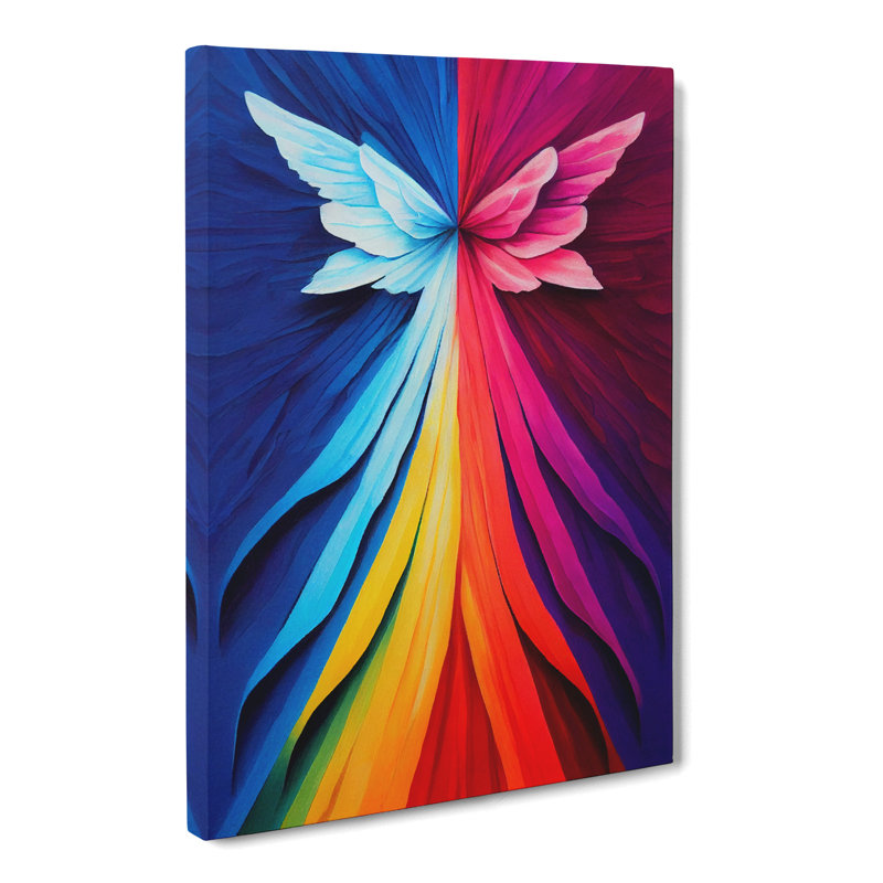 Angel Crayon - Wrapped Canvas Print, 76cm H x 50cm W x 3cm D