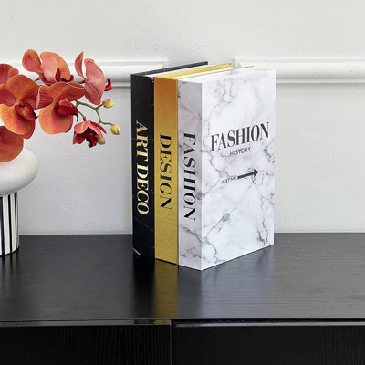 Ensemble de 3 livres décoratifs de divertissement