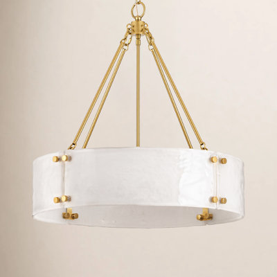Lustre tambour 6 lumières à intensité variable