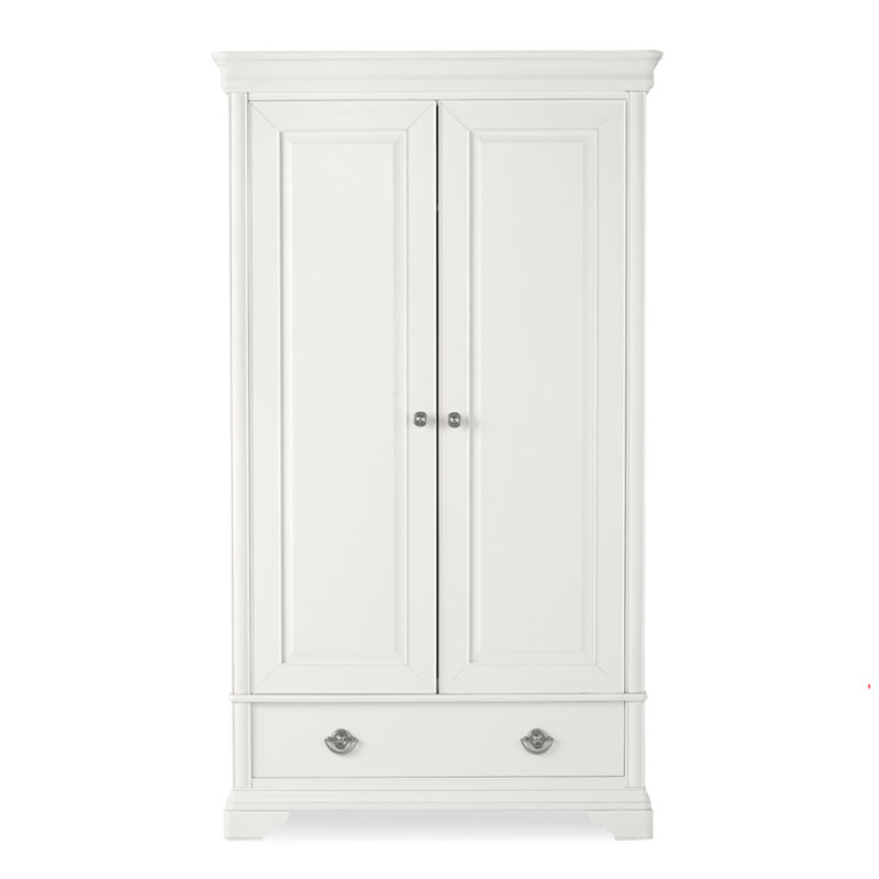Aaden 2 Door Solid + Manufactured Wood Wardrobe
