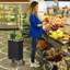 Chariot utilitaire d'épicerie avec chariot amovible Costway-87287426