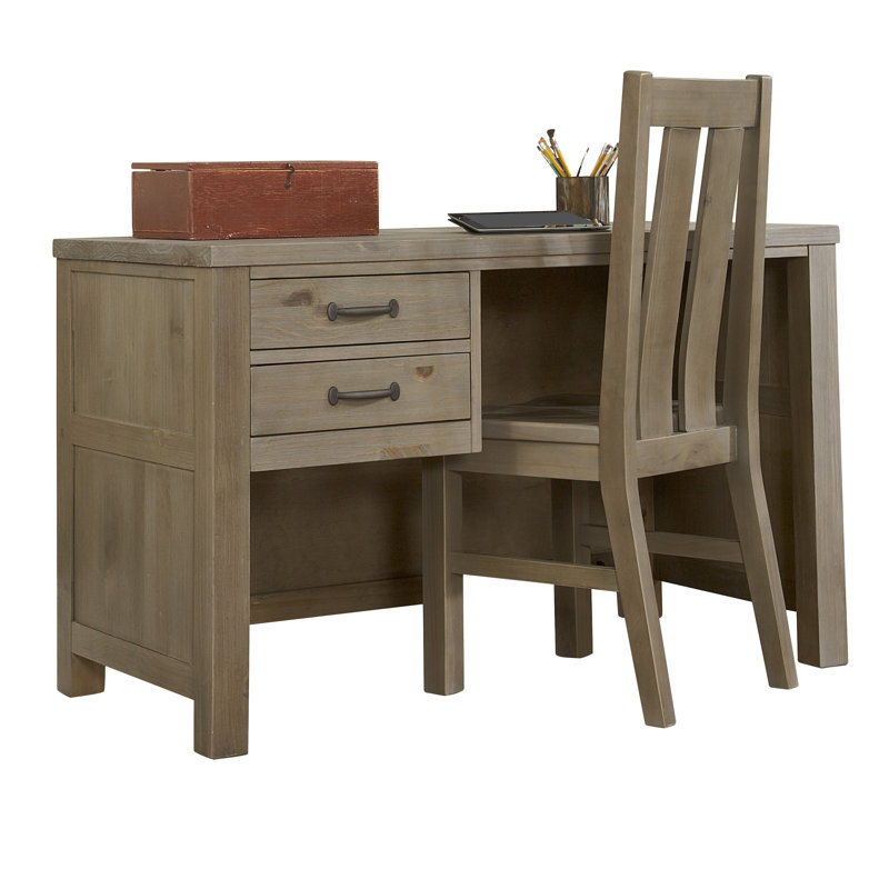 Bureau en bois massif Mateo, Bois flottant