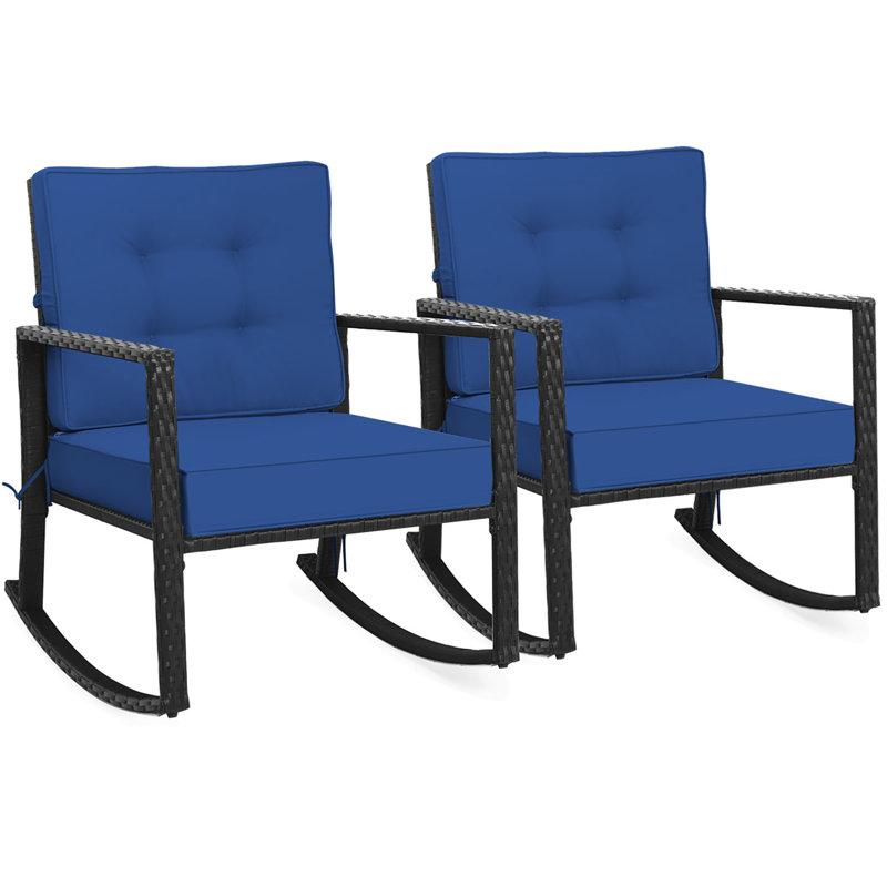 Chaise berçante Akikazu, Bleu marine