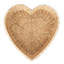 Provence Rattan 16" Heart Tray - Whitewash