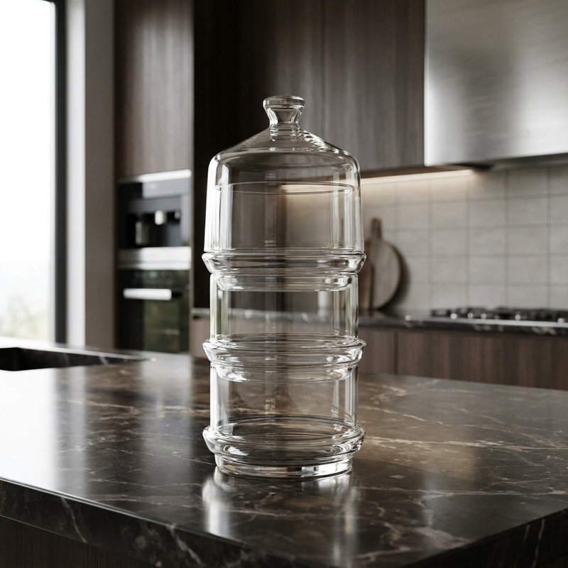 Dalton Round Glass Apothecary Jar