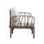 Fauteuil de jardin - base en plastique, coussin de confort intérieur / extérieur, structure