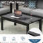 Ensemble de conversation moderne en aluminium 4 pièces pour patio, canapé 5 places avec coussins épais et table basse-455670436-455670458
