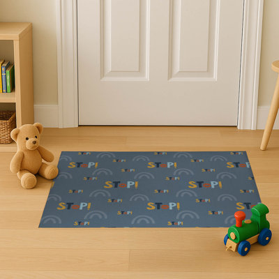 Stop Colorized Indoor Doormat