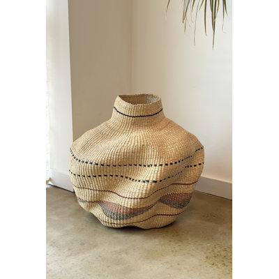 Handwoven Wave Basket w