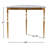 Yearby 40'' Stone Top Console Table