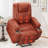 Power Lift Recliner Chair with Massage Ergonomic Recliner Chair for Elderly People, Single Massage Sofa with Two Cup Holders, Side Pockets,Front Armrest Pockets-64610598