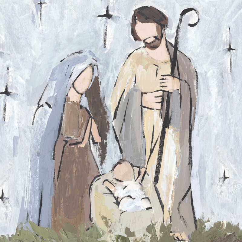 Starry Nativity II by Annie Warren - Wrapped Canvas Print, 51cm H x 51cm W x 3.8cm D