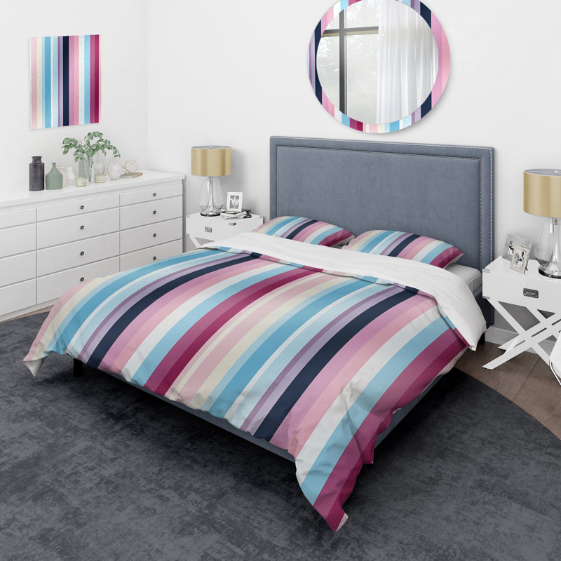 Ensemble de housse de couette Vibrant, Housse de couette simple + 1 taie décorative stan