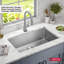 Évier de cuisine à cuve simple en acier inoxydable de calibre 16 avec accessoires Delta Lenta ™-80712677