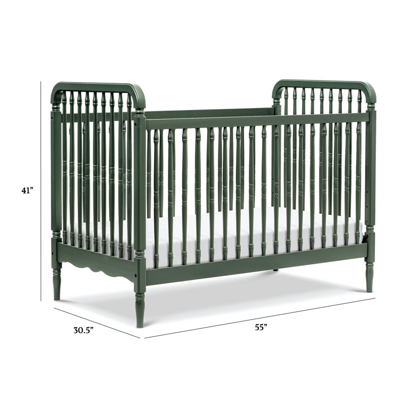 Liberty 3-in-1 Convertible Spindle Crib, Forest Green