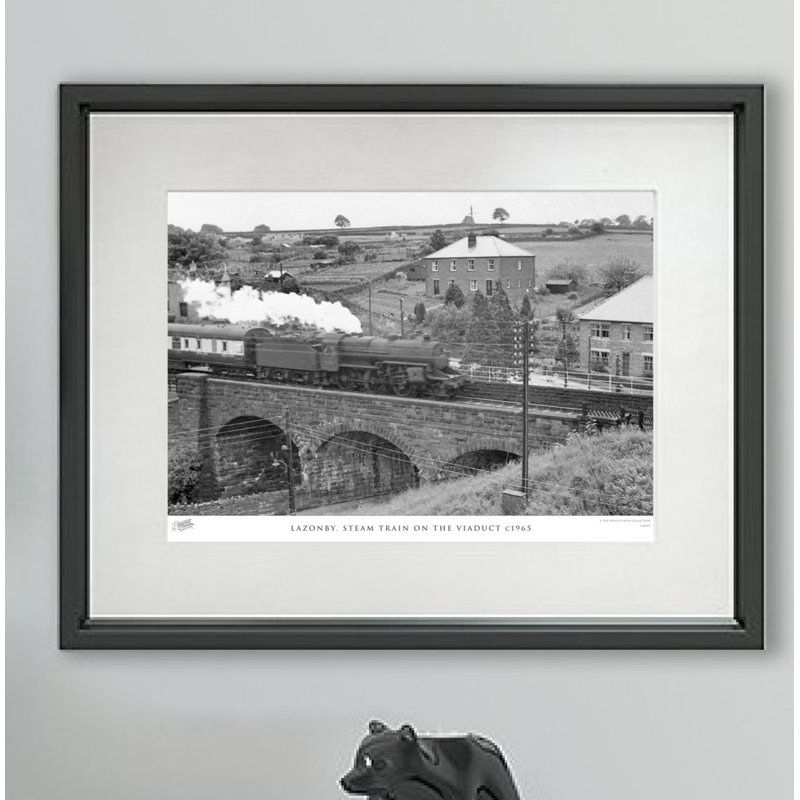 Lazonby, Steam Train On The Viaduct C1965 by Francis Frith - Single Picture Frame Print, 40cm H x 50cm W x 2.3cm D