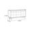 Tall Glass Light Luxury Buffet Table