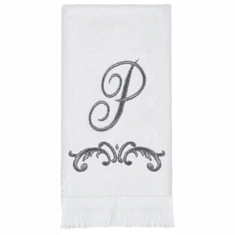 Avanti Linens Scroll Mono Fingertip Towel P