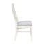 Table de salle à manger compacte en bois blanc avec rangement et style rétro