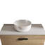 Lavabo en céramique blanc brillant élégant - intégré, en céramique, à essuyer rapidement, 15,15 po de largeur, 4,72 po de hauteur, 17,44 lb, améliore l'esthétique de la salle de bain,