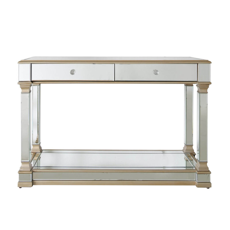 Akintomiwa 120cm Glass Top Console Table