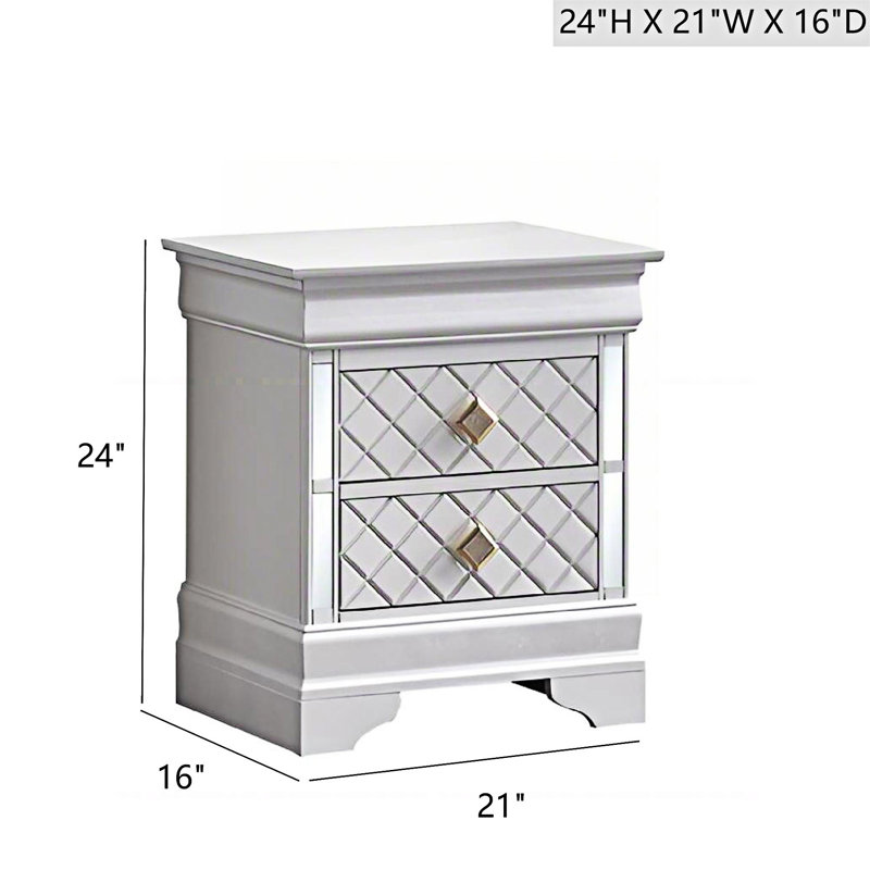 Nightstand Bedside Table With Drawer