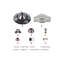 Ventilateur de plafond 42 po avec lumières DEL