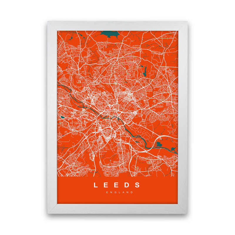 Leeds I - Print, White Paper, 63cm H x 46cm W x 3cm D