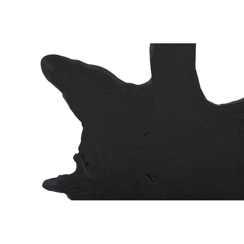 Teak Slice Wall Décor, Lg, Black