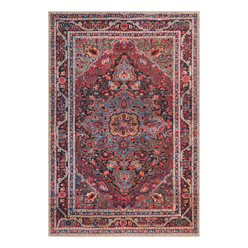 Tapis oriental bourgogne Gamero, Rectangle 4 pi 1 po x 6 pi 1 po