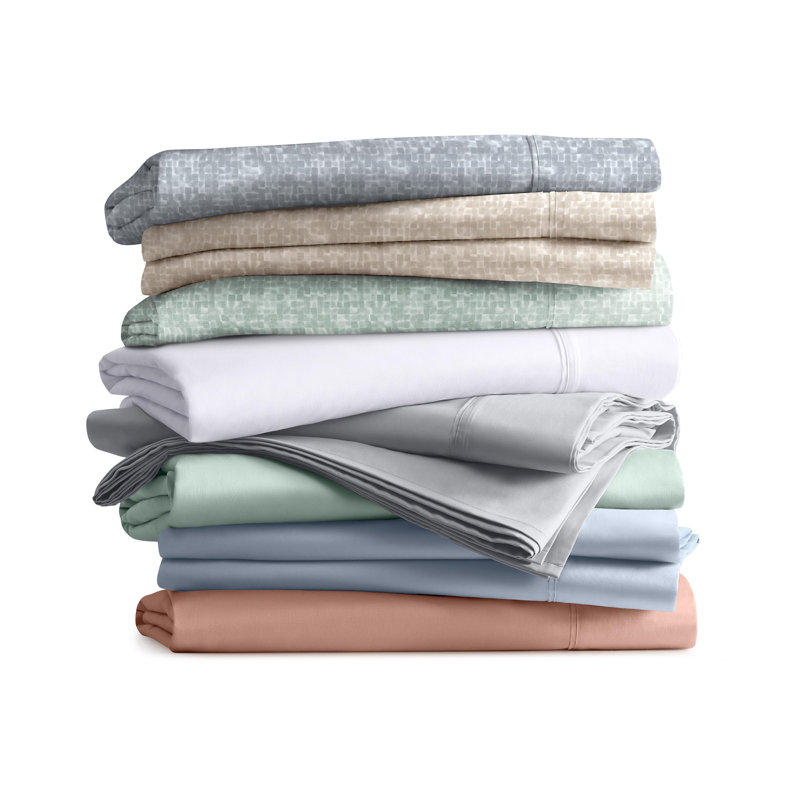 Martex Restore Solid - Soft, Breathable, Cotton Blend, Temperature Regulating, Clay, 2 King Pillow Cases