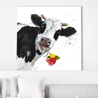 «Crazy Cow (Square)» par Patricia Pinto, reproduction