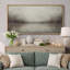 Tableau représentant un paysage de lac gris brumeux, idéal pour le salon, impression giclée sur toile encadrée-91875128-135760401-135760403