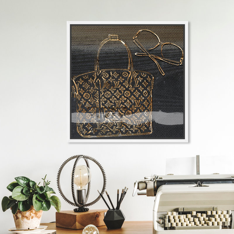 Luxe Musts Handbags - impression sur toile, Toile blanche encadrée, H 12 po x l 12 po