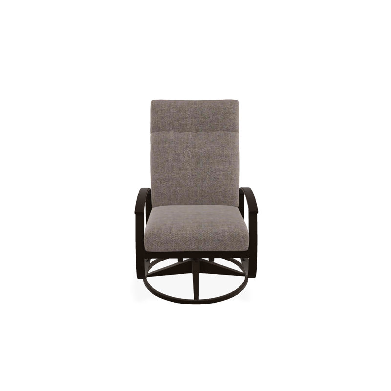 Belle Isle Outdoor Swivel Lounge Chair, Textured Kona, Yellow 43A, Kona P10