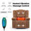 Fauteuil inclinable avec massage et vibration chauffante-1010707980