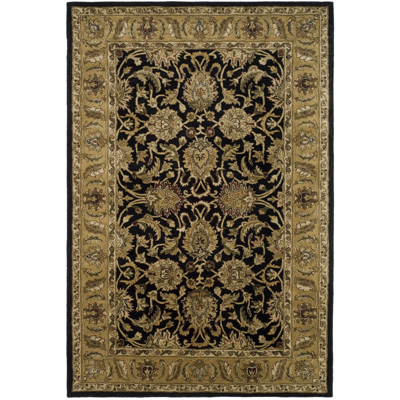 Amabel Oriental Hand-Tufted Wool Multi-Colour Area Rug, Rectangle 5' x 8'
