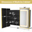 Armoire à pharmacie de salle de bain, armoire encastrée ou à surface éclairée-127967074-83296063
