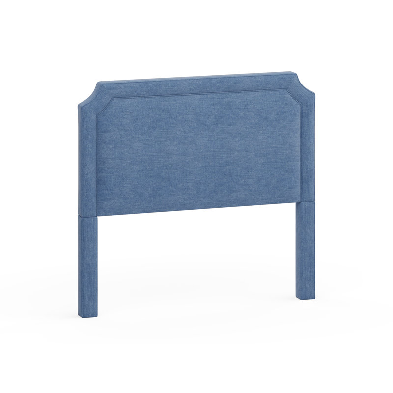 Tête de lit tapissier Waneeta, Grand, Bleu