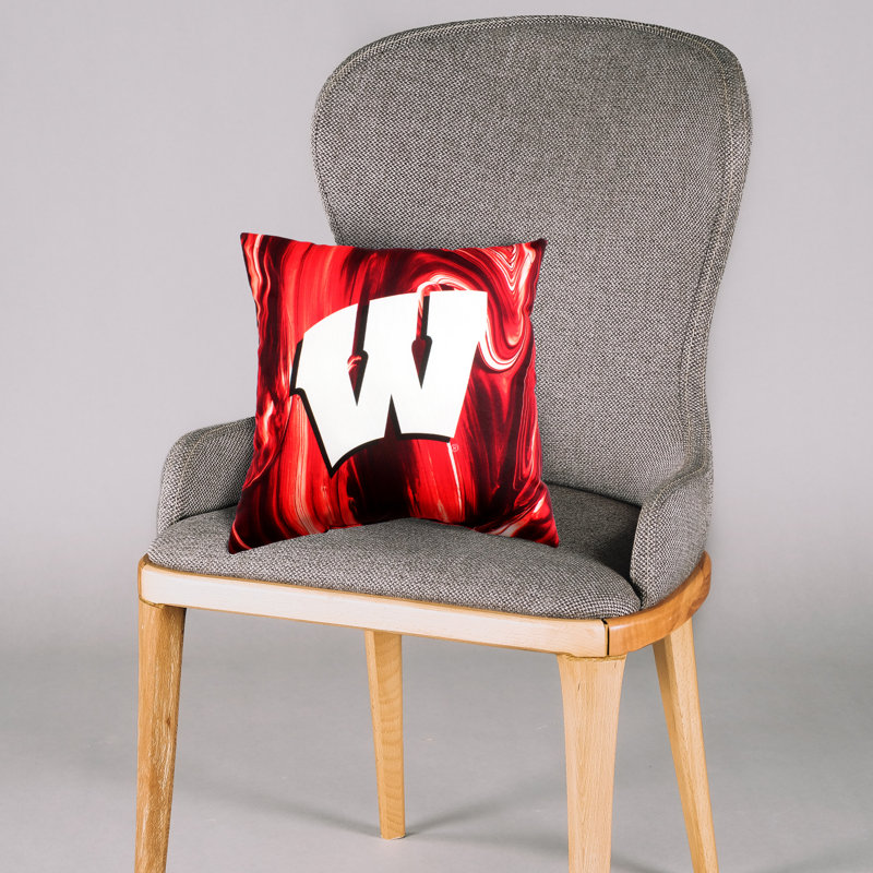NCAA Throw Pillow, Wisconsin Badgers