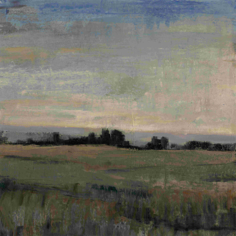 Horizon au crépuscule I, H 12 po x l 12 po