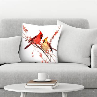 Living Room Throw Pillows, Decorative Sofa Pillows, Bird Throw