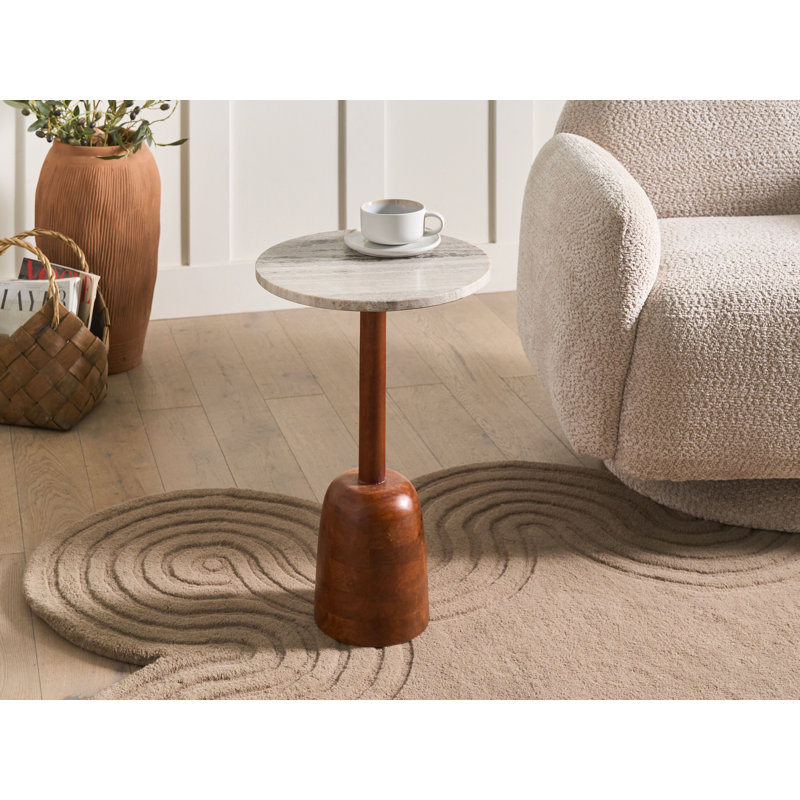 Pedestal End Table