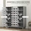 Armoire à chaussures avec armoire à 5 niveaux et 5 tablettes ouvertes, -647025797