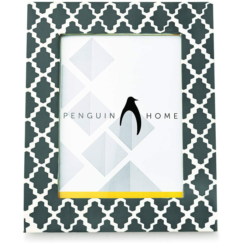 Bevelled Picture Frame, 24cm H x 19.3cm W x 24.3cm D, Grey